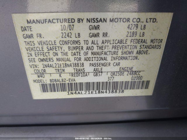 Nissan Altima 2.5 S