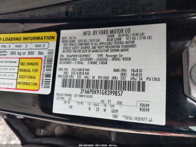 Ford Fusion Titanium