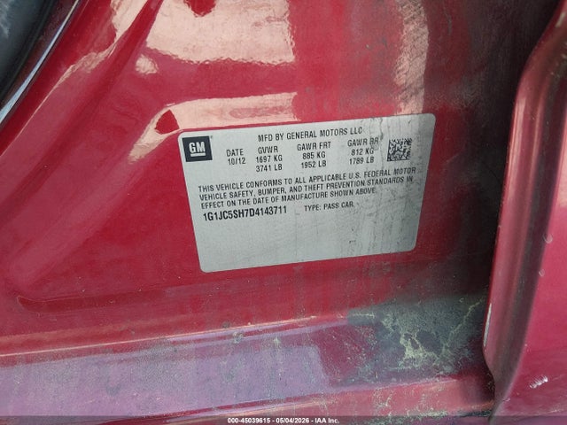 Chevrolet Sonic Lt Auto