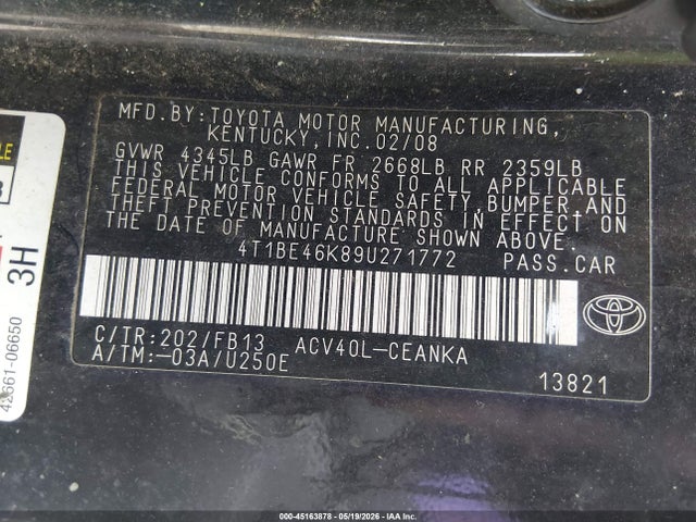 Toyota Camry Le