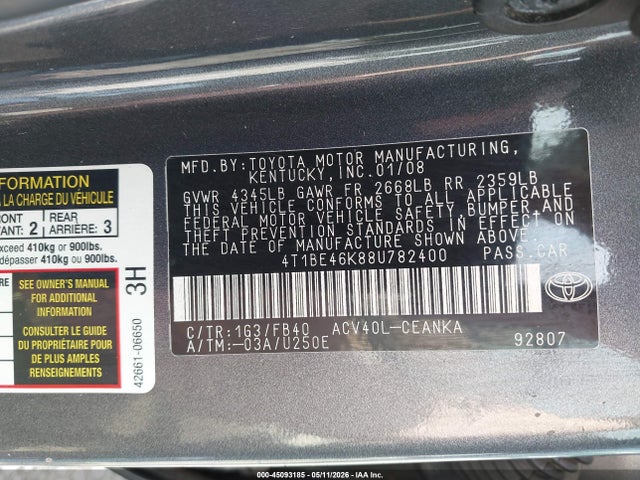 Toyota Camry Le