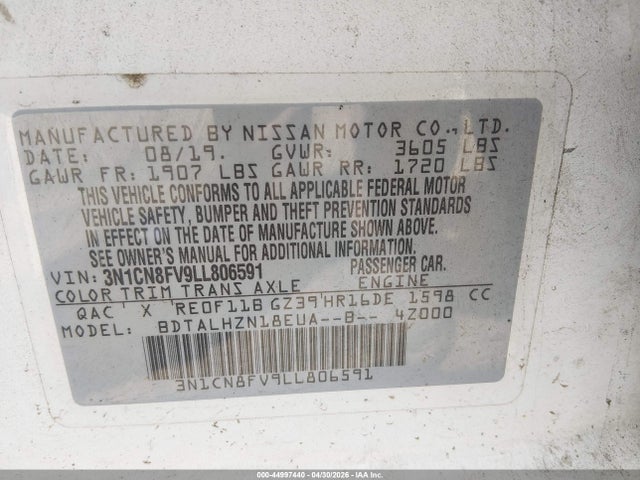 Nissan Versa Sr Xtronic Cvt