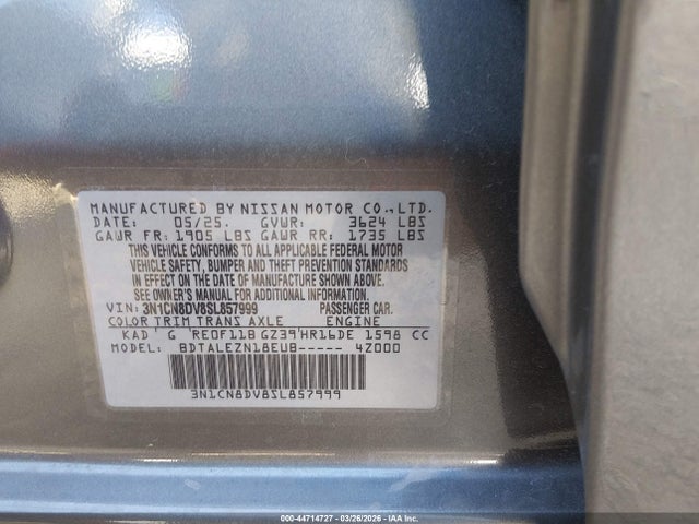 Nissan Versa 1.6 S