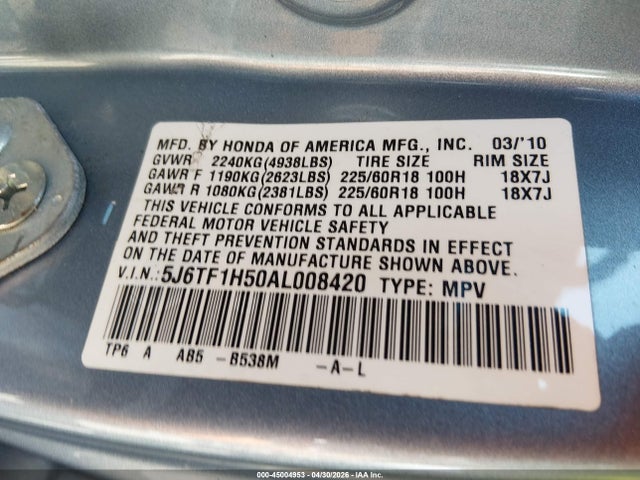 Honda Accord Ex-l