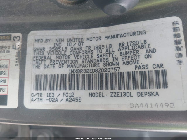 Toyota Corolla S