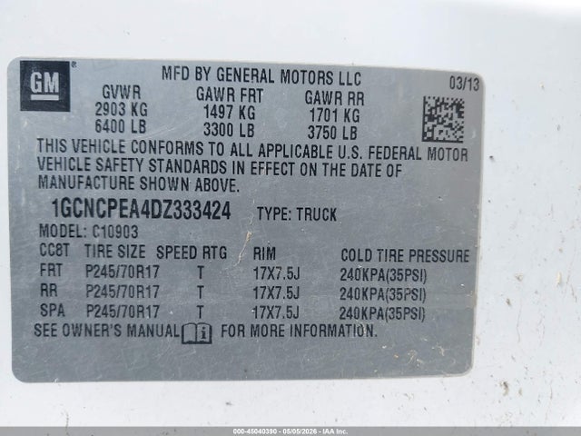 Chevrolet Silverado 1500 Work Truck