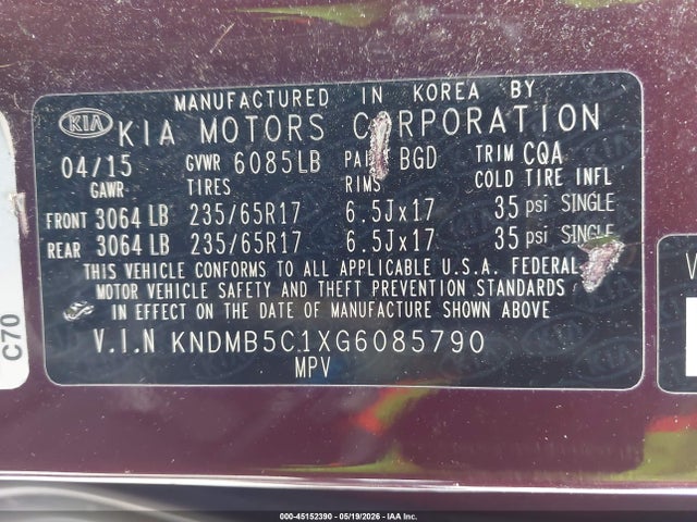 Kia Sedona Lx