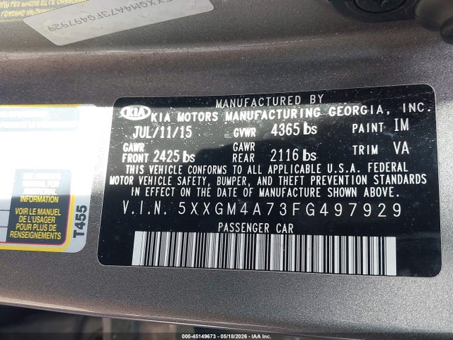 Kia Optima Lx