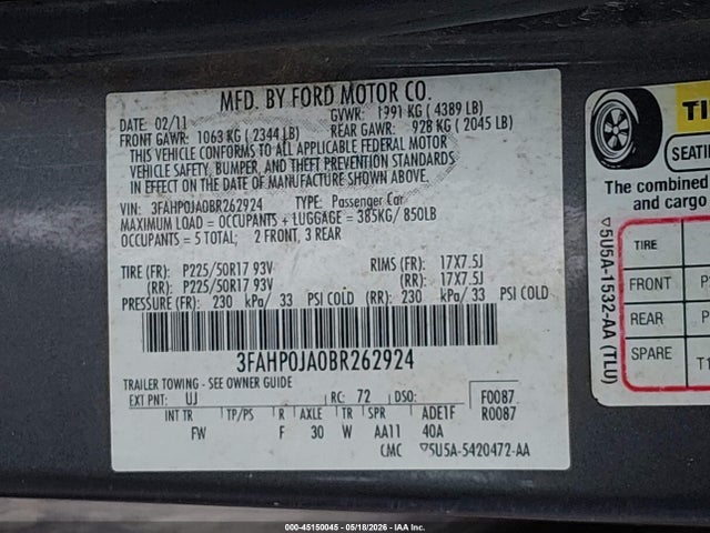 Ford Fusion Sel
