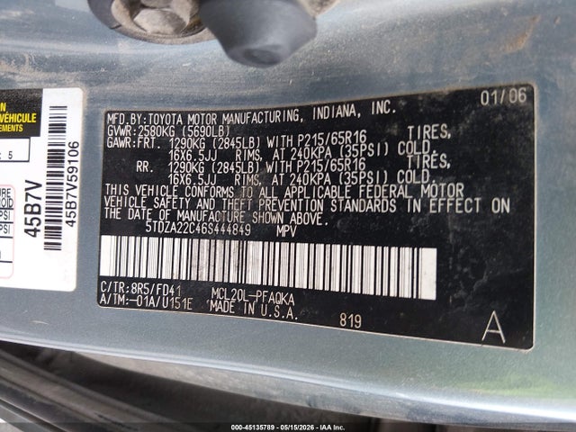 Toyota Sienna Xle