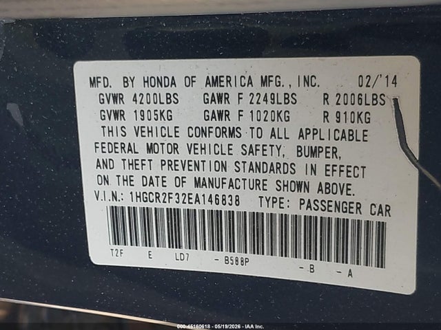 Honda Accord Lx