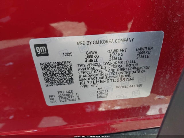 Chevrolet Trax Fwd Lt