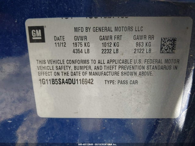 Chevrolet Malibu 1ls