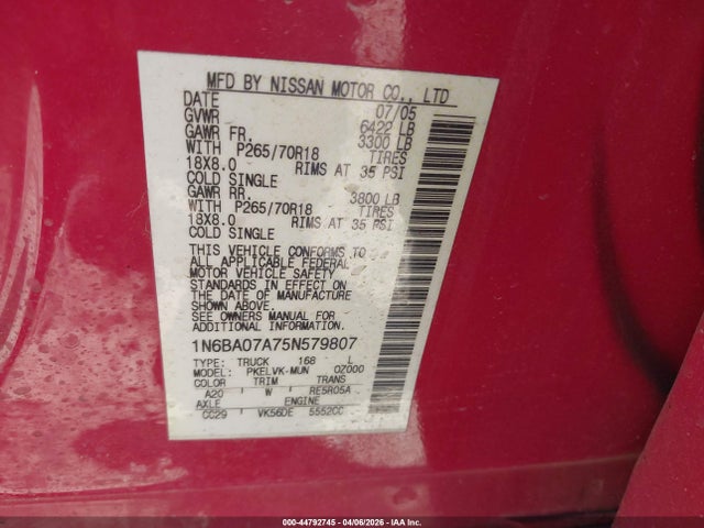 Nissan Titan Le