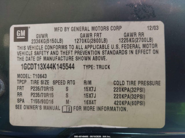 Chevrolet S-10 Ls