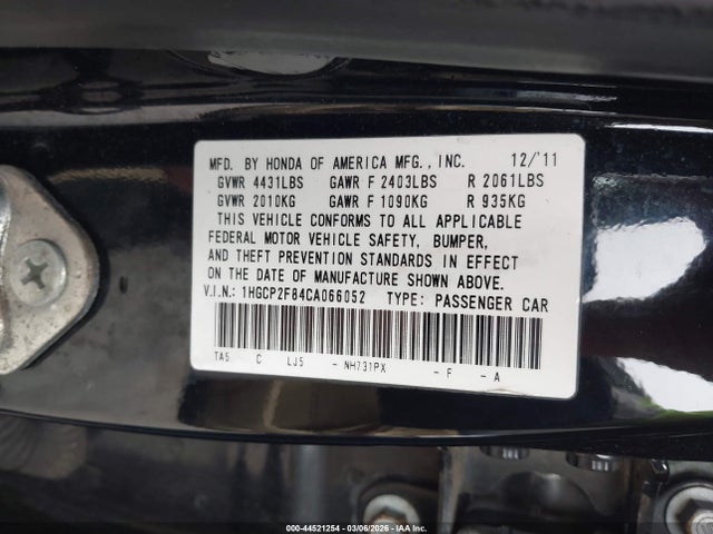 Honda Accord 2.4 Ex-l