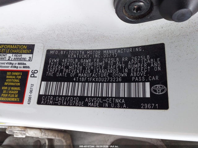 Toyota Camry Le
