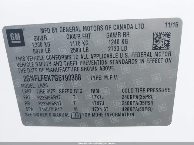 Chevrolet Equinox Lt