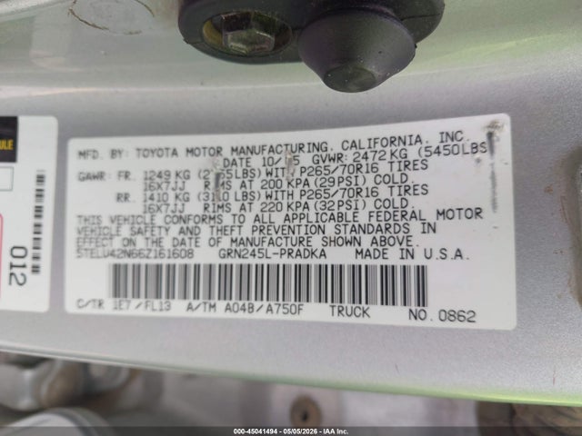 Toyota Tacoma Base V6