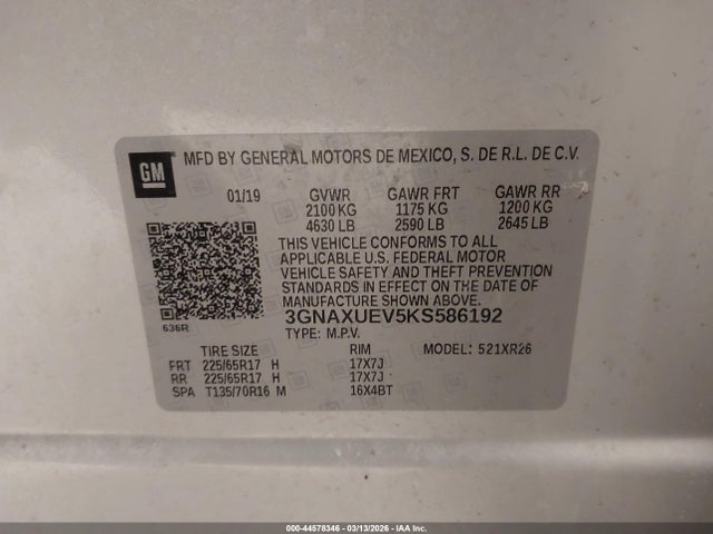 Chevrolet Equinox Lt