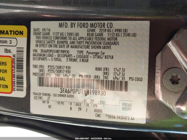 Ford Fusion Se Luxury