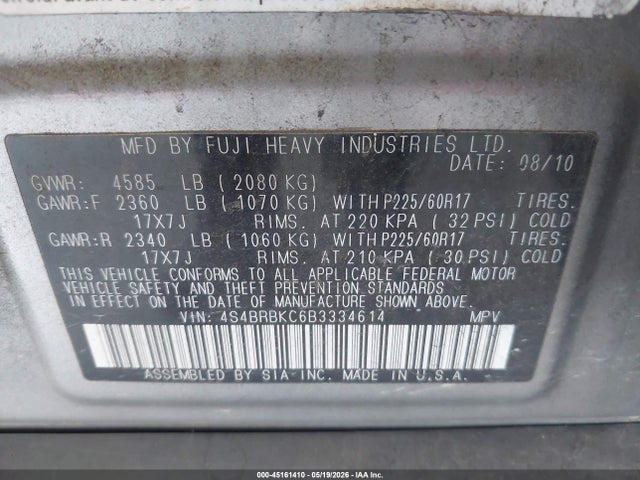 Subaru Outback 2.5i Limited