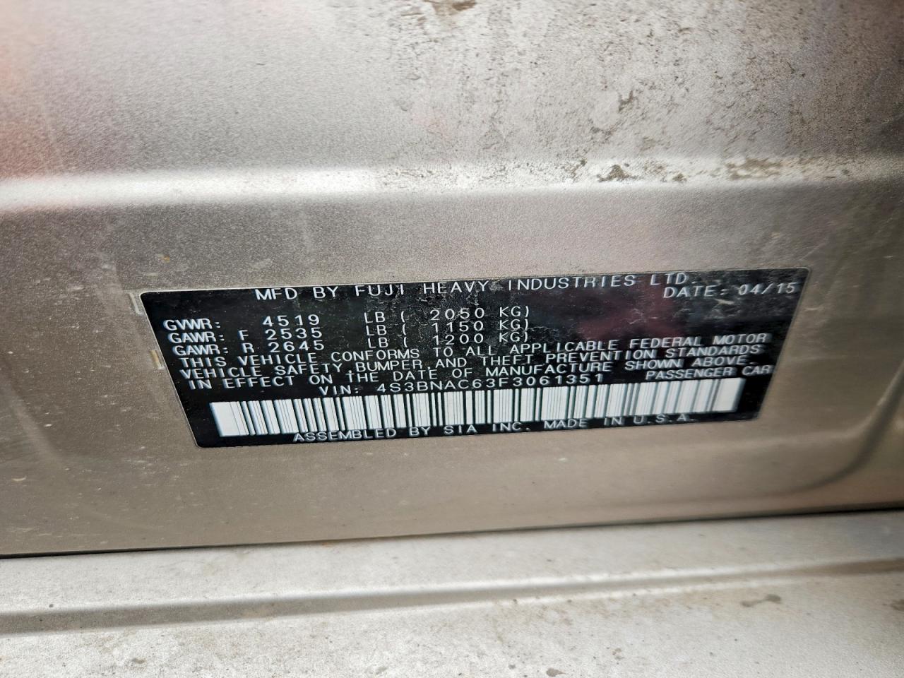 Subaru Legacy 2.5i Premium