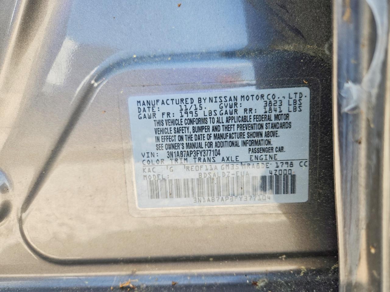Nissan Sentra Sv