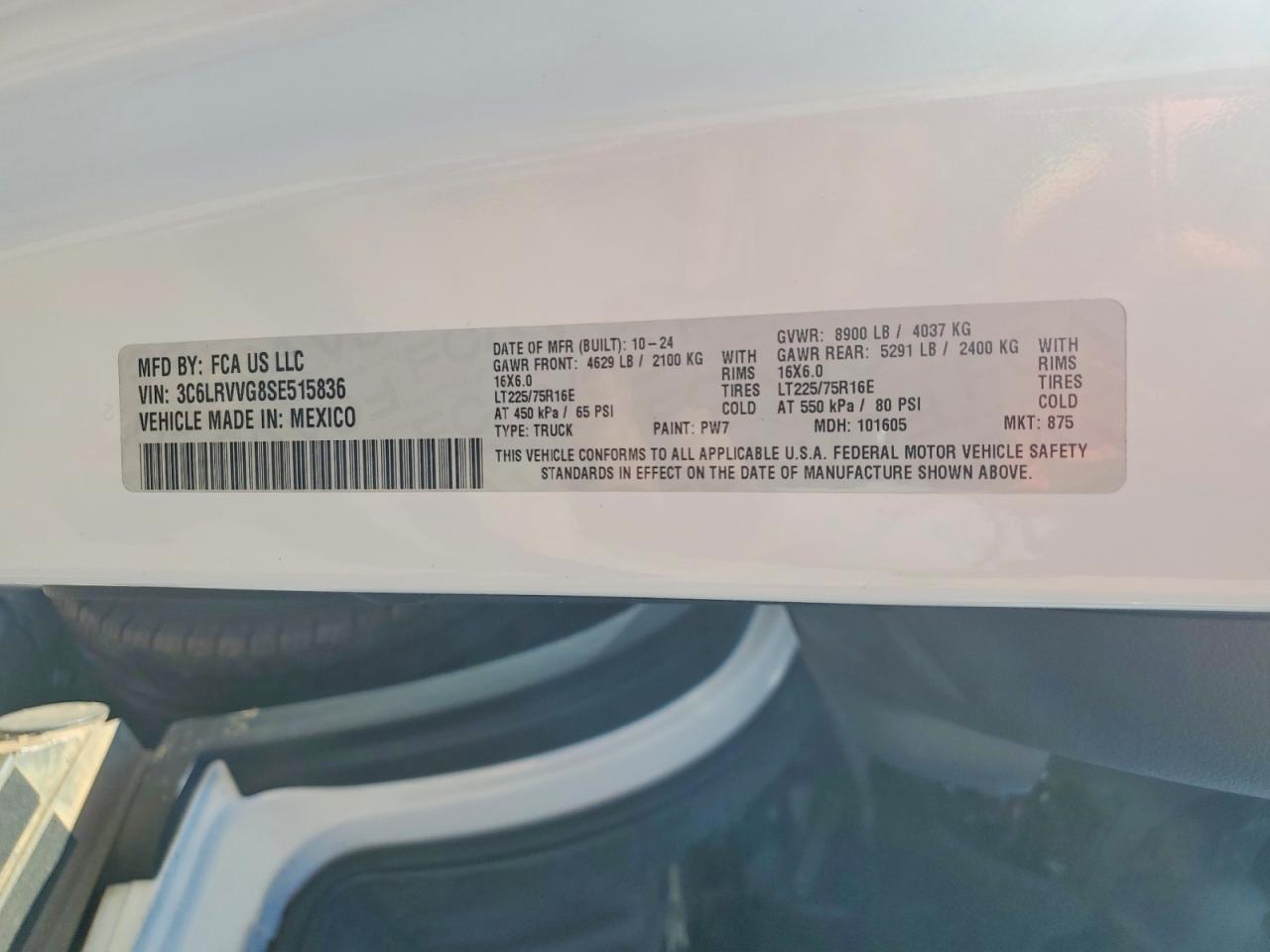 Ram Promaster 2500 Standard