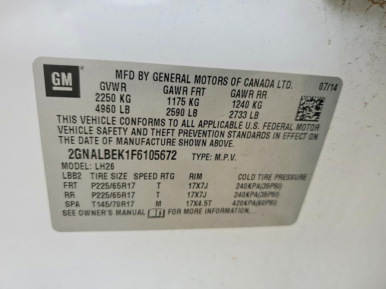 Chevrolet Equinox Lt