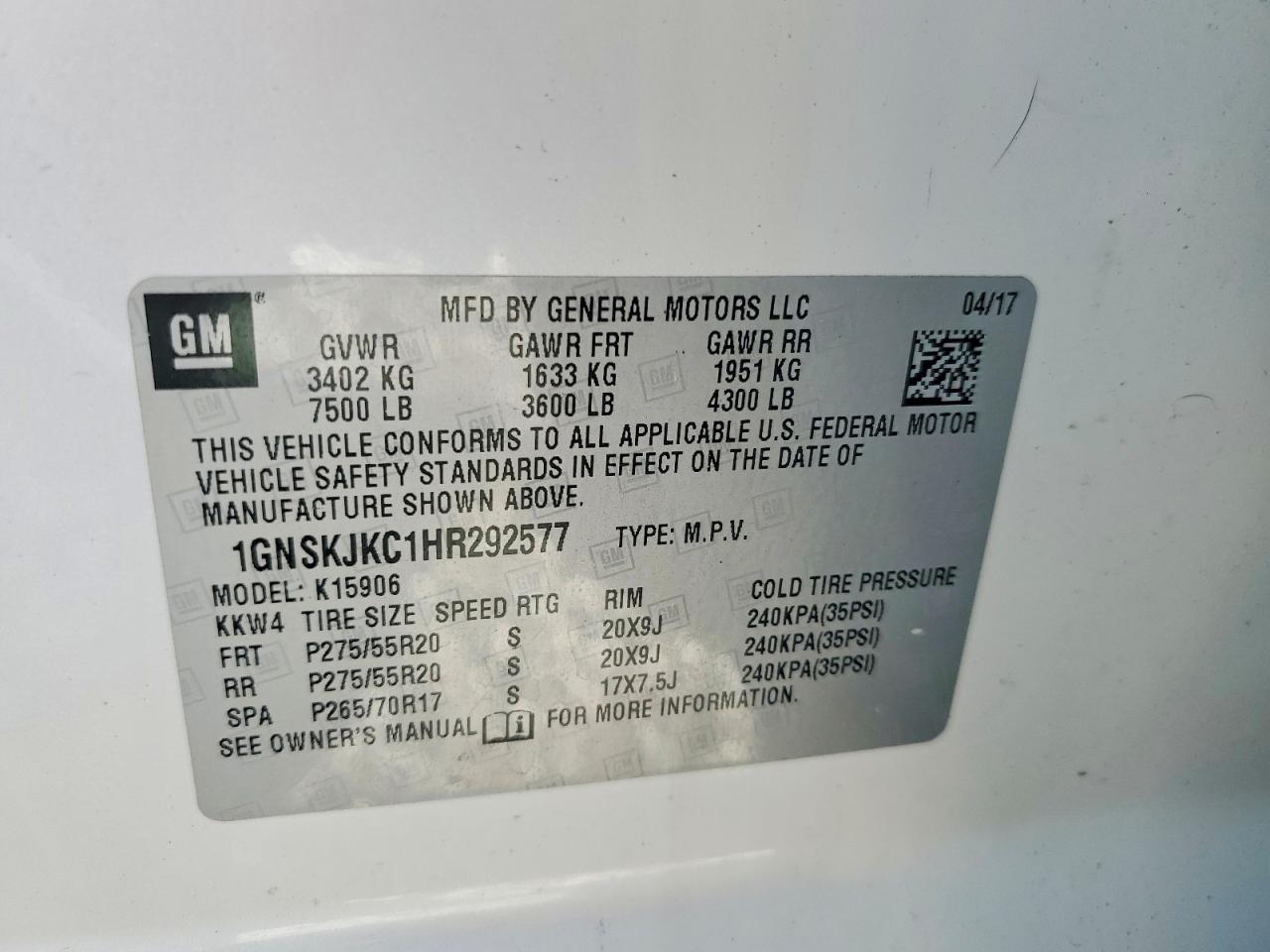 Chevrolet Suburban K1500 Premier