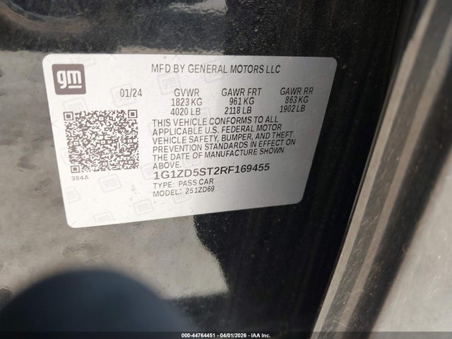 Chevrolet Malibu Fwd 1lt