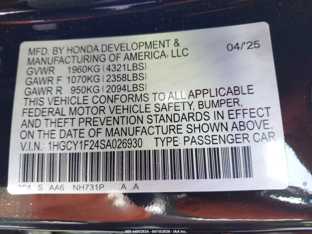 Honda Accord Lx