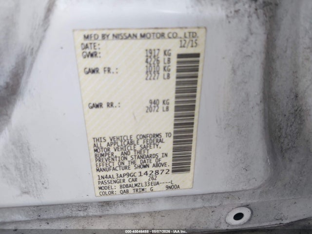 Nissan Altima 2.5 Sv