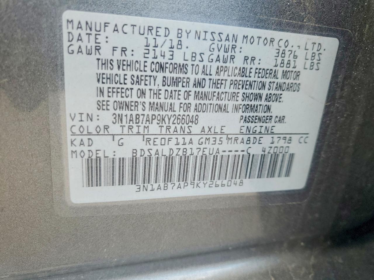 Nissan Sentra Sv