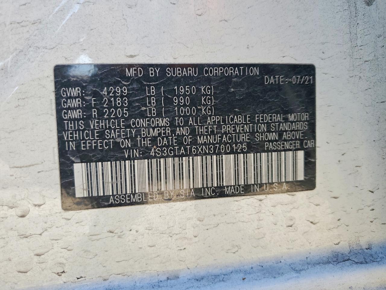 Subaru Impreza Limited