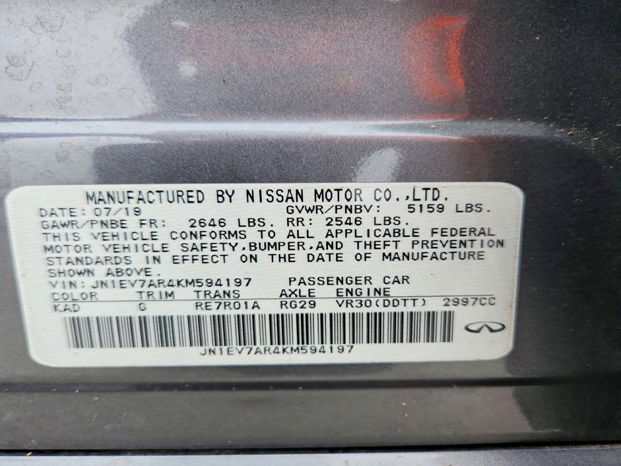 INFINITI Q50 3.0t Luxe