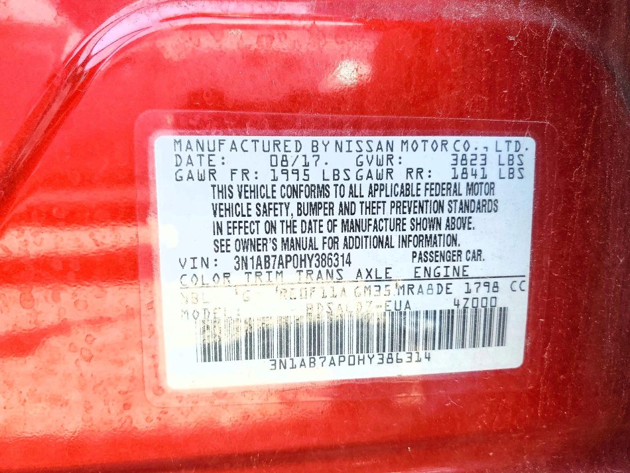 Nissan Sentra Sv