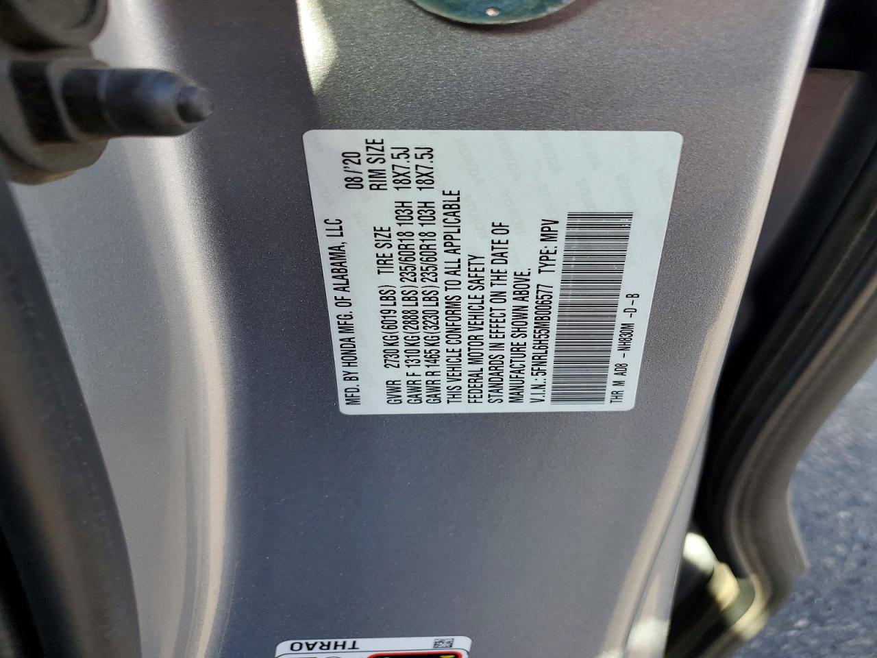 Honda Odyssey Ex