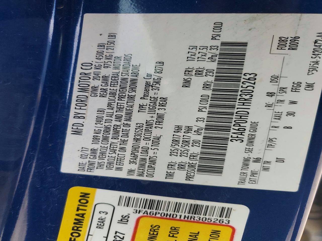 Ford Fusion Se