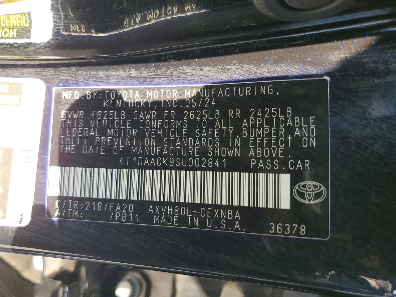 Toyota Camry Le