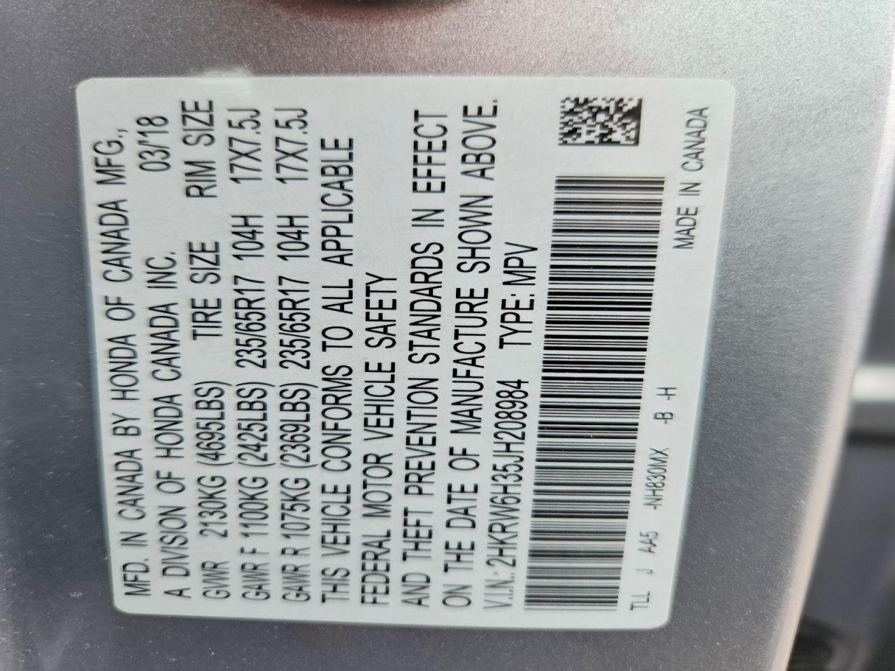 Honda Crv Lx