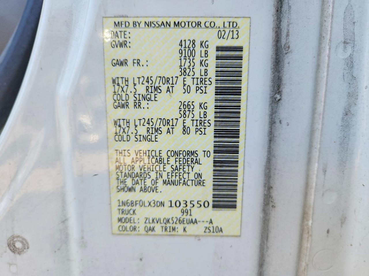 Nissan Nv 2500
