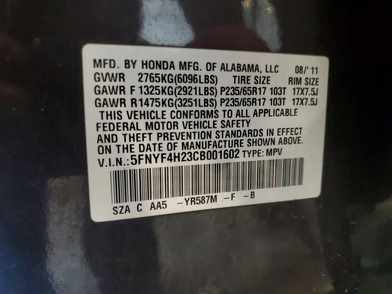 Honda Pilot Lx