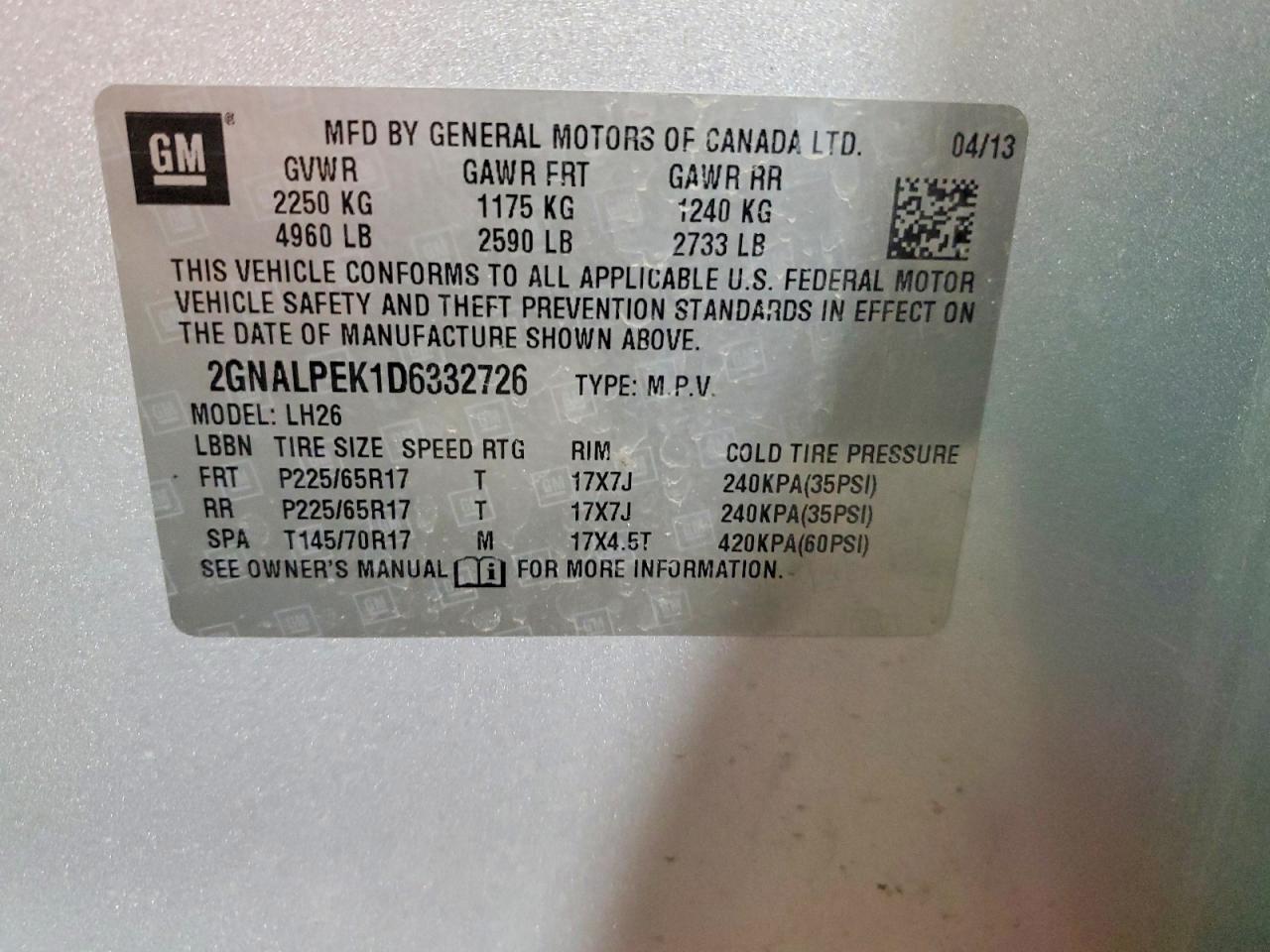 Chevrolet Equinox Lt