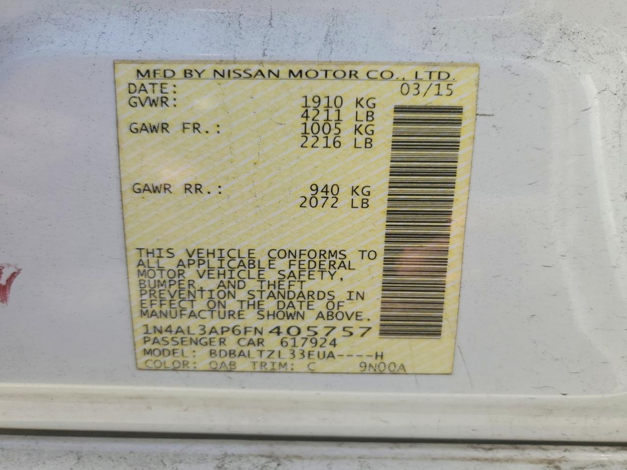 Nissan Altima 2.5 Sl