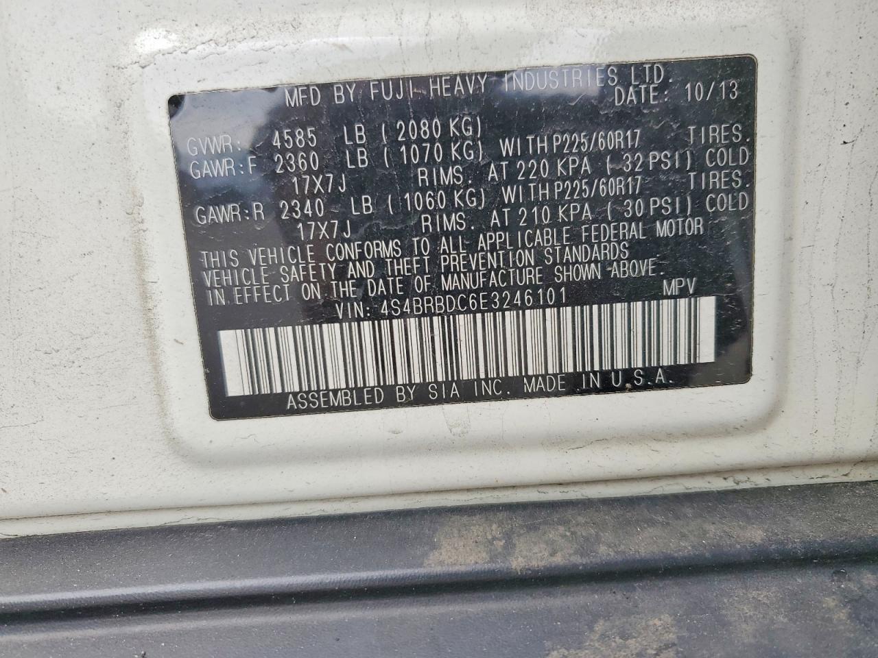 Subaru Outback 2.5i Premium