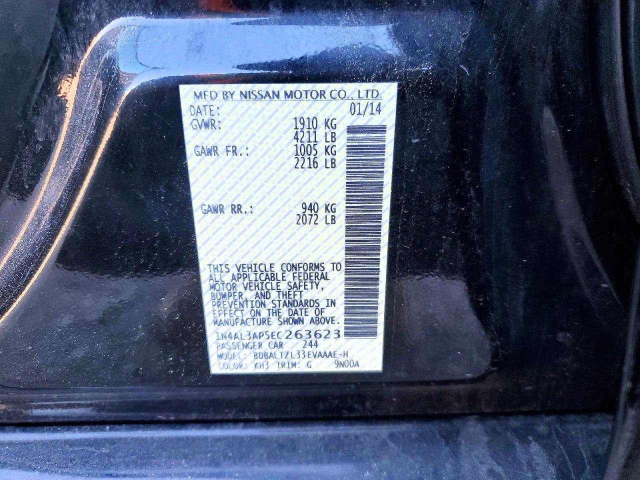 Nissan Altima 2.5 Sv