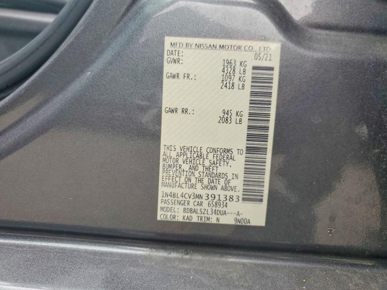 Nissan Altima 2.5 Sr