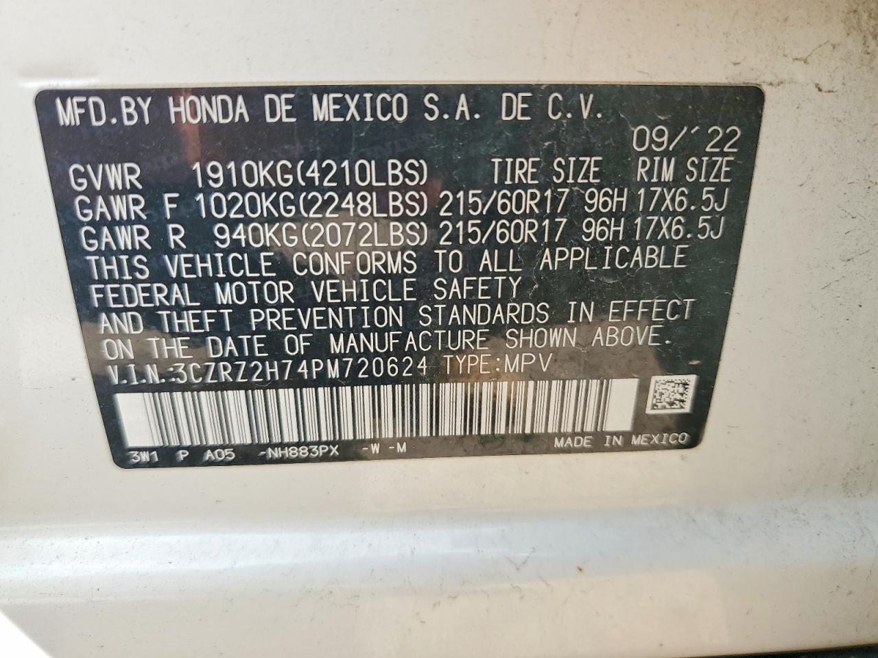 Honda HR-V Exl